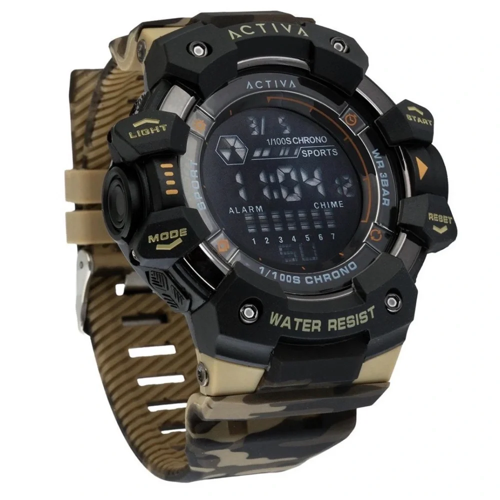Activa Armour X Invicta Men's Digital Watch - 50mm.Camouflage. Khaki - Picture 1 of 1